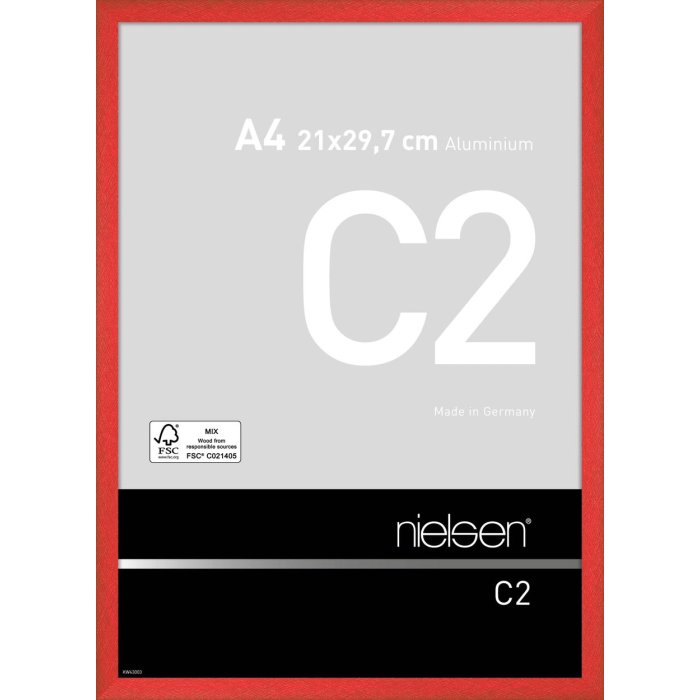 Nielsen Marco de aluminio C2 21x29,7 cm tornado rojo