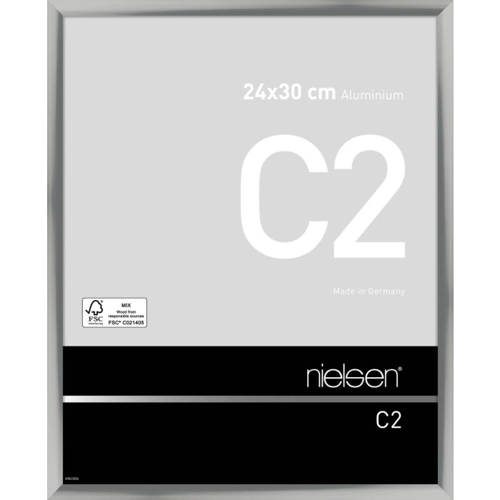 Marco de aluminio Nielsen C2 24x30 cm plata