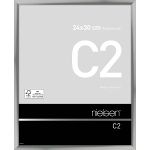 Marco de aluminio Nielsen C2 24x30 cm plata