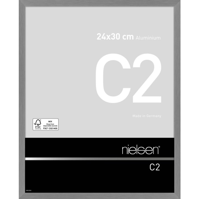 Nielsen Marco de aluminio C2 24x30 cm estructura gris mate