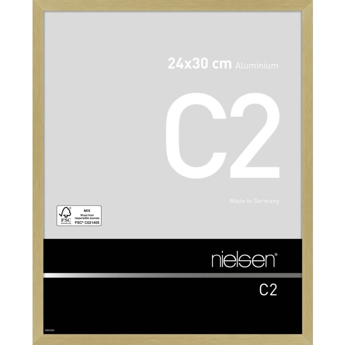 Nielsen Marco de aluminio C2 24x30 cm estructura oro mate