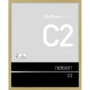Nielsen Marco de aluminio C2 24x30 cm estructura oro mate