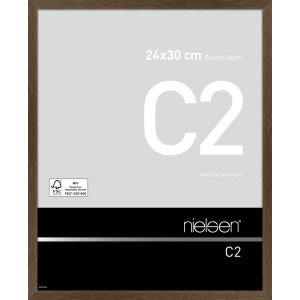 Nielsen marco de aluminio C2 24x30 cm estructura nogal mate