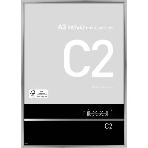 Marco de aluminio Nielsen C2 29,7x42 cm plata