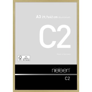 Nielsen Marco de aluminio C2 29,7x42 cm estructura oro mate