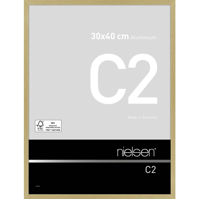 Nielsen Marco de aluminio C2 30x40 cm estructura oro mate