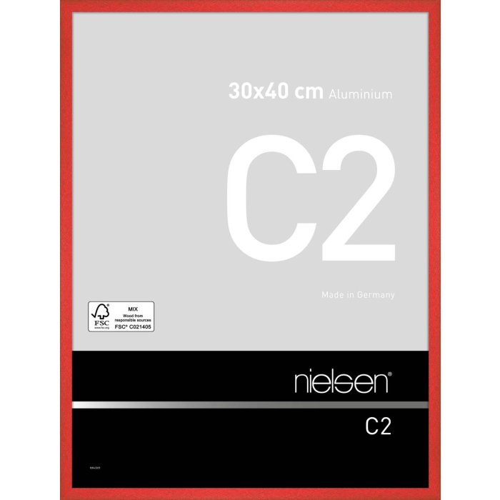Nielsen Marco de aluminio C2 30x40 cm tornado rojo