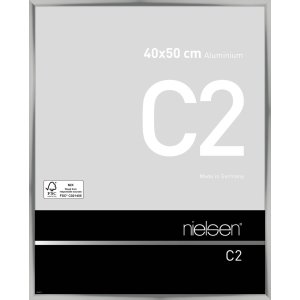 Marco de aluminio Nielsen C2 40x50 cm plata