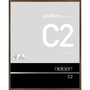 Nielsen Marco de aluminio C2 40x50 cm estructura nogal mate