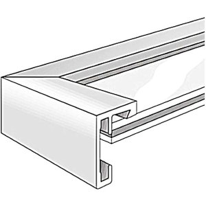 Nielsen Marco de aluminio C2 40x50 cm estructura nogal mate