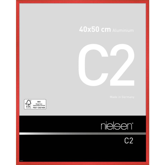 Nielsen Marco de aluminio C2 40x50 cm tornado rojo