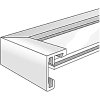 Nielsen Marco de aluminio C2 42x59,4 cm anodizado negro brillante