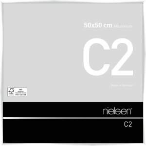 Marco de aluminio Nielsen C2 50x50 cm blanco brillante