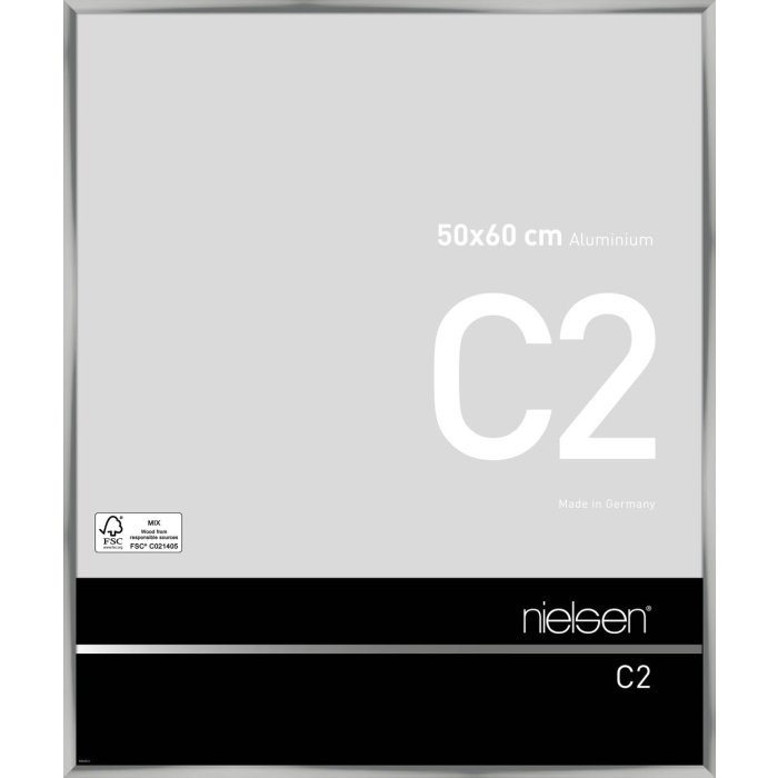 Marco de aluminio Nielsen C2 50x60 cm plata