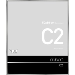 Marco de aluminio Nielsen C2 50x60 cm plata