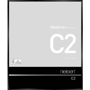 Marco de aluminio Nielsen C2 50x60 cm anodizado negro...