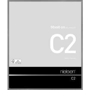 Nielsen Marco de aluminio C2 50x60 cm estructura gris mate