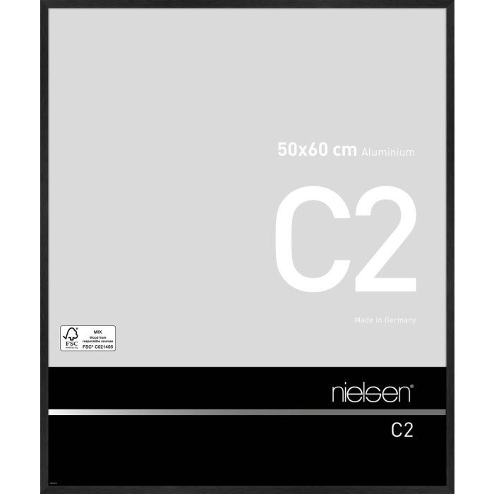 Nielsen Marco de aluminio C2 50x60 cm estructura negro mate