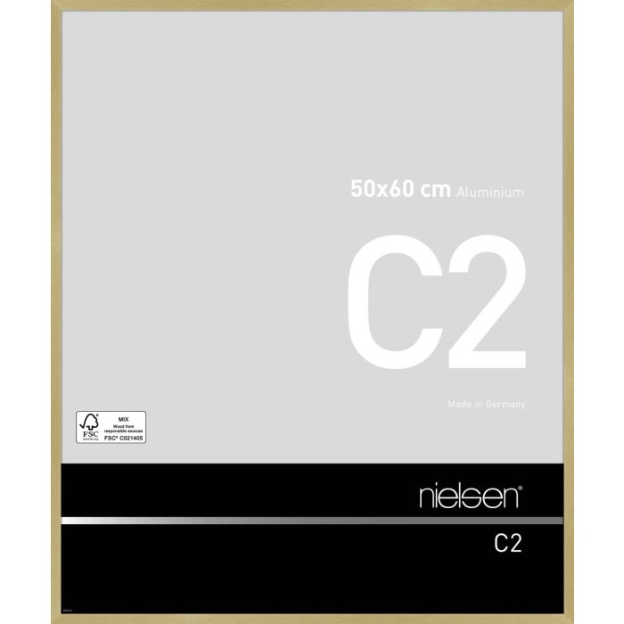 Nielsen Marco de aluminio C2 50x60 cm estructura oro mate