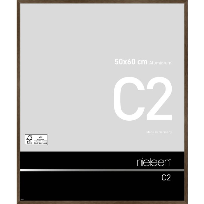 Nielsen marco de aluminio C2 50x60 cm estructura nogal mate