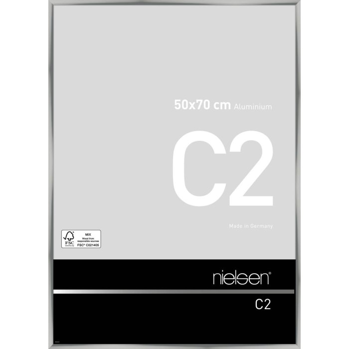 Nielsen Marco de aluminio C2 50x70 cm plata