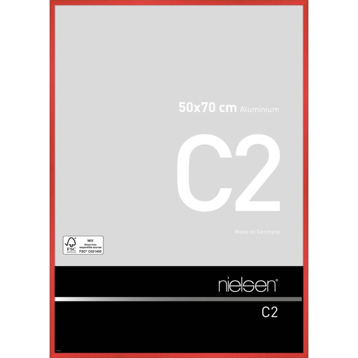Nielsen Marco de aluminio C2 50x70 cm tornado rojo