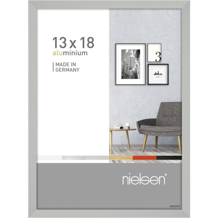 Marco de aluminio Nielsen Pixel 13x18 cm plata mate