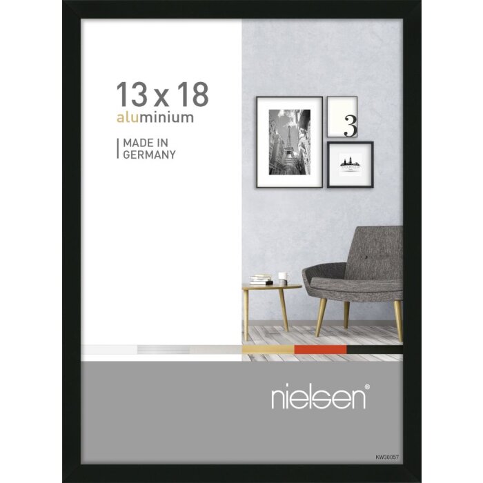 Nielsen Marco de aluminio Pixel 13x18 cm negro