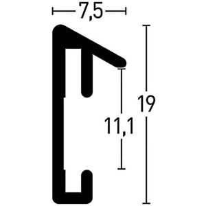 Nielsen Marco de aluminio Pixel 30x30 cm negro