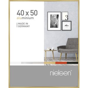 Marco de aluminio Nielsen Pixel 40x50 cm dorado brillante