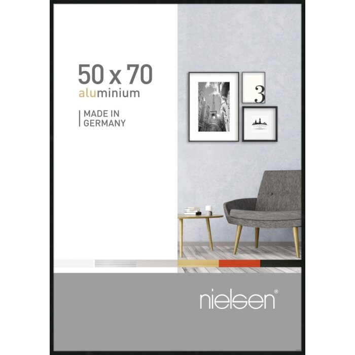 Nielsen Marco de aluminio Pixel 50x70 cm negro