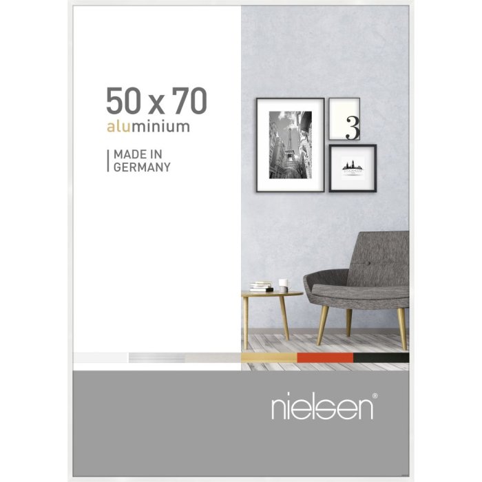 Nielsen Marco de aluminio Pixel 50x70 cm blanco brillante