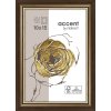 Marco de madera Ascot 10x15 cm marrón oscuro-oro