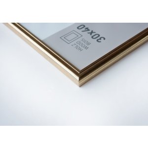 Marco de madera Ascot 10x15 cm dorado
