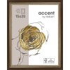 Marco de madera Ascot 13x18 cm marrón oscuro-oro