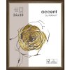 Marco de madera Ascot 18x24 cm marrón oscuro-oro