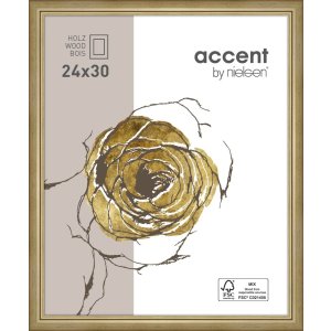 Marco de madera Ascot 18x24 cm dorado