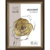 Marco de madera Ascot 24x30 cm marrón oscuro-oro