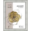 Marco de madera Ascot 24x30 cm plata