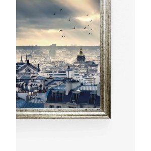 Marco de madera Ascot 40x50 cm plata