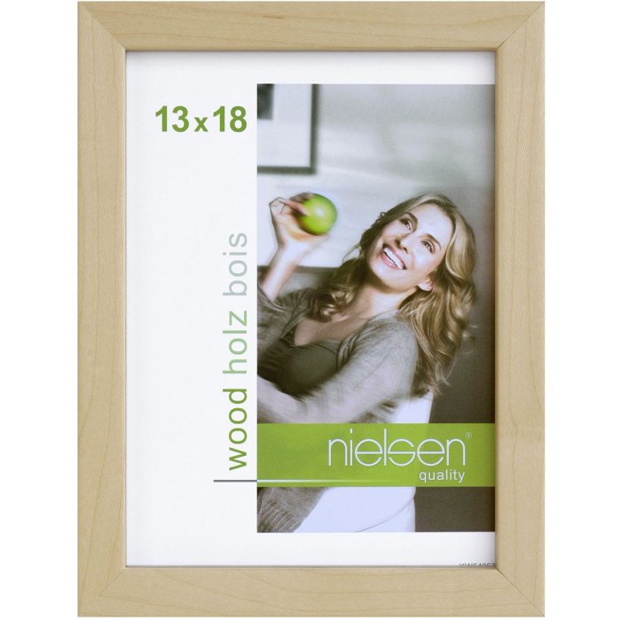 Marco de madera con clip Quadrum 15x20 cm arce