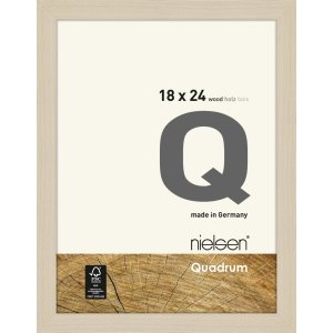 Marco de madera con clip Quadrum 18x24 cm arce