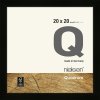 Marco de madera con clip Quadrum 20x20 cm negro