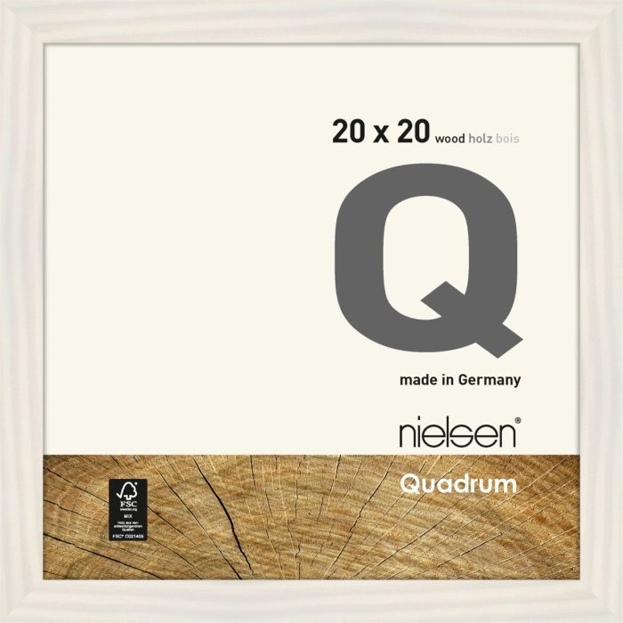 Nielsen marco de madera extraíble Quadrum 20x20 cm blanco