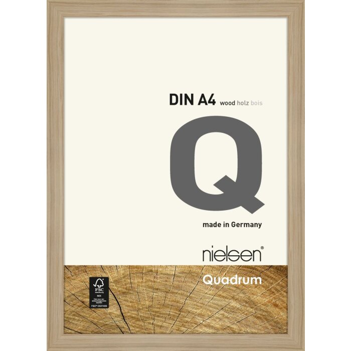Nielsen Marco de madera a presión Quadrum 21x30 cm roble natural