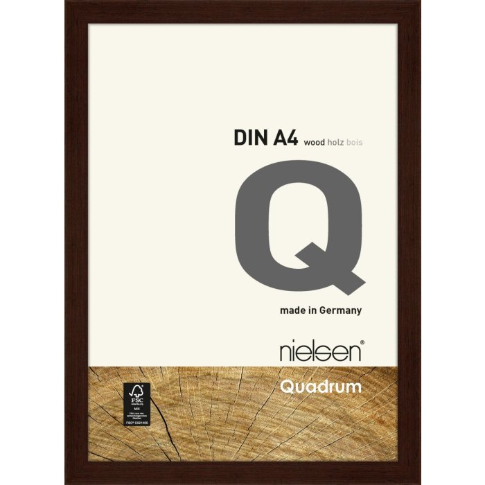 Nielsen marco de madera extraíble Quadrum 21x30 cm wenge