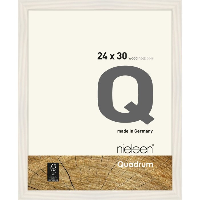 Nielsen marco de madera extraíble Quadrum 24x30 cm blanco