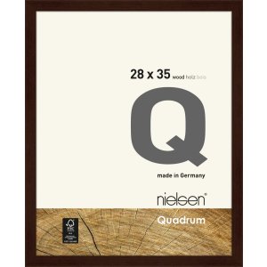 Marco de madera con clip Quadrum 28x35 cm wenge