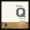 Marco de madera con clip Quadrum 30x30 cm negro