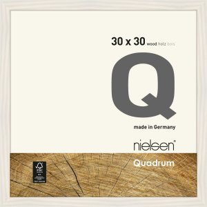 Marco de madera desmontable Quadrum 30x30 cm blanco